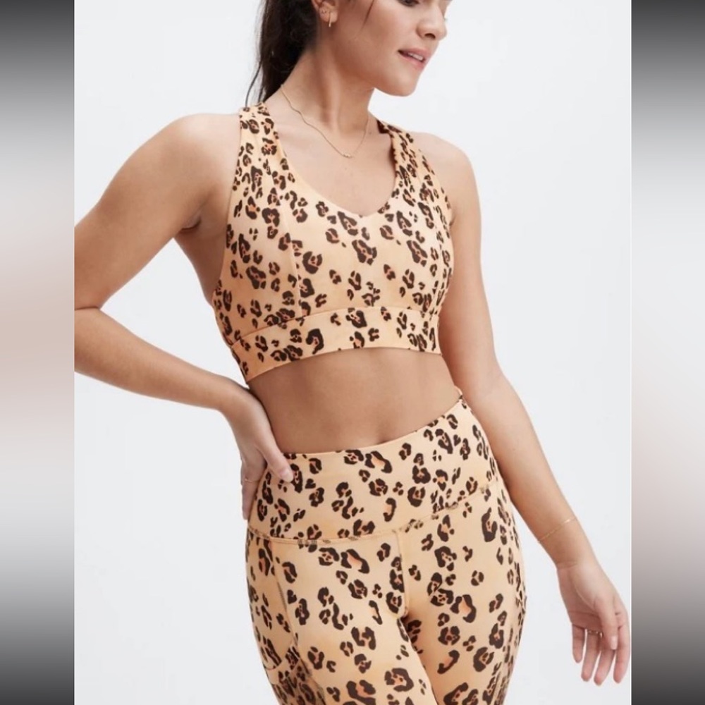 Fabletics Leopard Print Workout Set